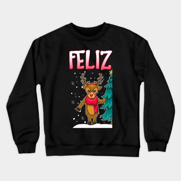 Feliz Navidad Matching Couple Sweaters Crewneck Sweatshirt by KsuAnn